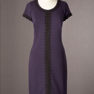 Boden Purple Ponte Shift Mimi dress